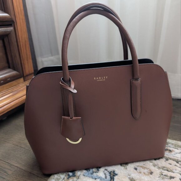 RADLEY LONDON Handbags - Radley London Liverpool Street 2.0 Medium Leather Satchel Bag Tortoise Color